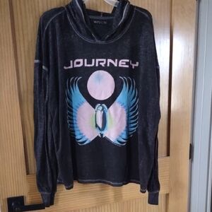 Vintage Black Journey Graphic Hoodie